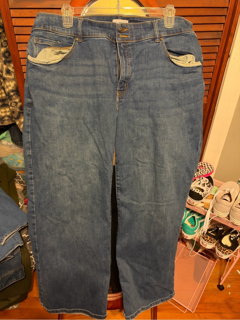 Lane Bryant Women’s Straight-Leg Denim Jeans in Blue